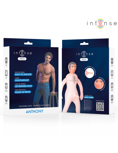INTENSE LĖLĖS - ANTHONY PŪSTINĖ LĖLĖ SU 3D PENIU