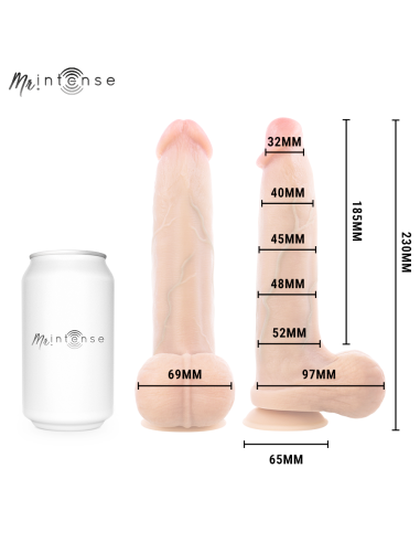 MR INTENSE - BRUCE L DILDO SILICONE 23 CM -Ø- 5.2 CM
