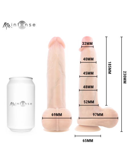 MR INTENSE - BRUCE L DILDO SILICONE 23 CM -Ø- 5.2 CM