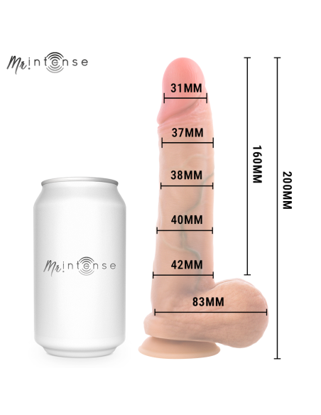 MR INTENSE - GARY M ULTRA-REALISTIC SILICONE COCK WITH TESTICLES 20 CM -Ø- 4.2 CM