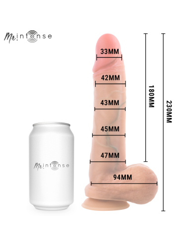 MR INTENSE - GARY L ULTRA-REALISTIC SILICONE COCK WITH TESTICLES 23 CM - Ø- 4.7 CM