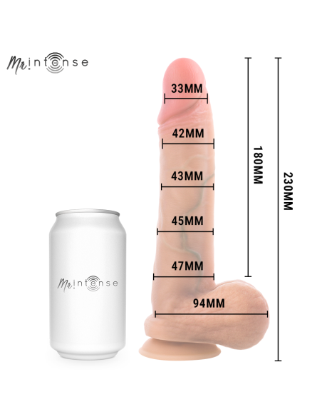 MR INTENSE - GARY L ULTRA-REALISTIC SILICONE COCK WITH TESTICLES 23 CM - Ø- 4.7 CM