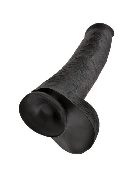 KING COCK - REALISTIC DILDO WITH TESTICLES 38 CM BLACK