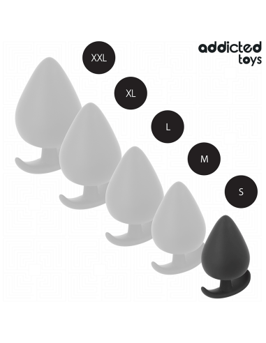 ADDICTED TOYS - SILIKONINIS ANALINIS KAIŠTIS, S DYDIS, 5,3 CM