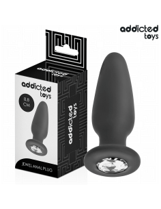 ADDICTED TOYS - ANAL PLUG WITH JEWEL SILICONE SIZE S 8.8 CM 2