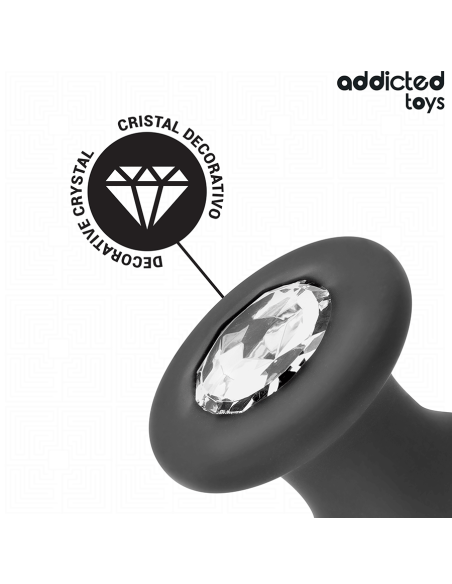 ADDICTED TOYS - ANAL PLUG WITH JEWEL SILICONE SIZE S 8.8 CM