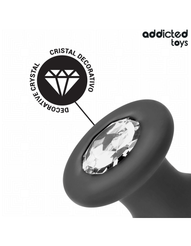 ADDICTED TOYS - ANAL PLUG WITH JEWEL SILICONE SIZE L 12.6 CM