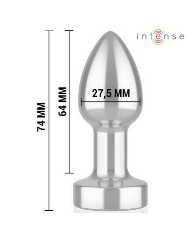 INTENSE - ANALINIS KAIŠTELIS, 10 VIBRACIJOS METALINIS, SU NUOTOLINIO VALDYMO PULTU