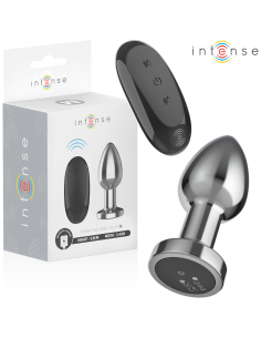 INTENSE - ANALINIS KAIŠTUKAS, 10 VIBRACIJOS METALINIS SU NUOTOLINIO VALDYMO PULTU, M