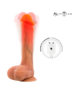 MR INTENSE - BRADLEY VIBRATOR DILDO WITH HEAT EFFECT AND REMOTE CONTROL 21 CM -Ø- 4.2 CM 2