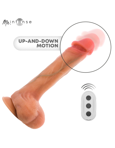 MR INTENSE - BRADLEY VIBRATOR DILDO WITH HEAT EFFECT AND REMOTE CONTROL 21 CM -Ø- 4.2 CM