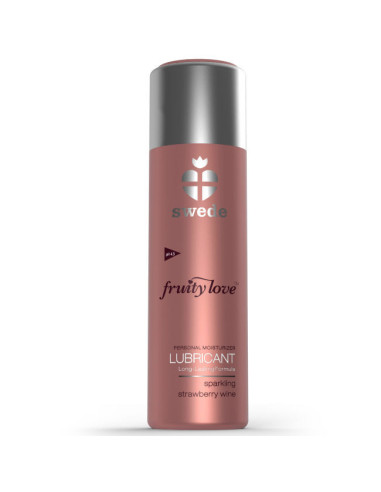 SWEDE - FRUITY LOVE lubrikantas su putojančiu braškių vynu 100 ml
