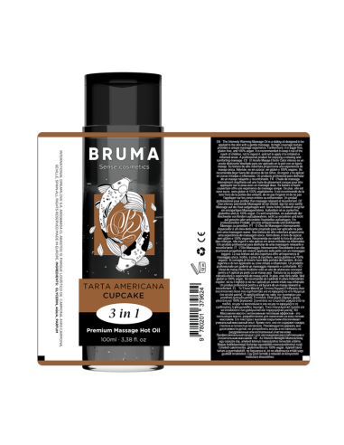 BRUMA - PREMIUM KLASĖS MASAŽINIS KEKSIUKAS HOT ALIEJUMI 3 IN 1 - 100 ML