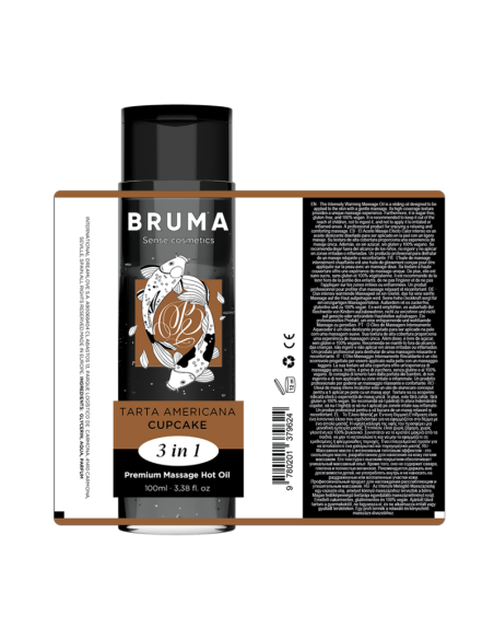 BRUMA - PREMIUM KLASĖS MASAŽINIS KEKSIUKAS HOT ALIEJUMI 3 IN 1 - 100 ML