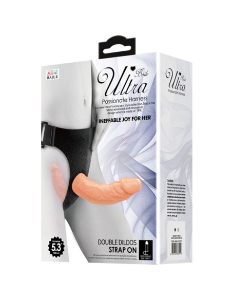 BAILE - ULTRA PASSIONATE DOUBLE DILDOS WITH HARNESS