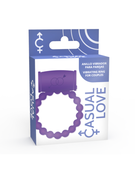 CASUAL LOVE - 25 VIBRACINIAI ŽIEDAI PORAI, VIOLETINIS