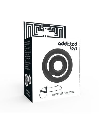 ADDICTED TOYS - POTENZ - C ŽIEDAS VARPAI JUODAS
