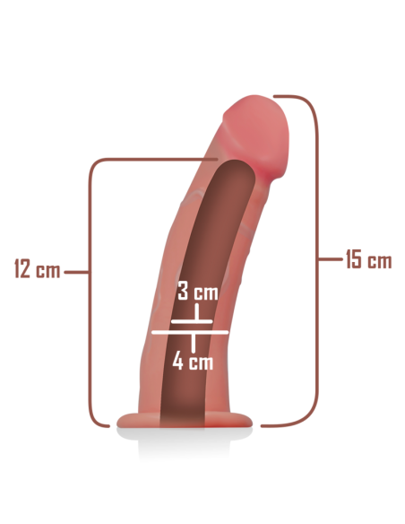INTENSE - HOLLOW HARNESS WITH DILDO 16 X 3 CM