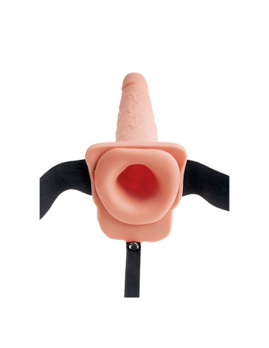FETISH FANTASY SERIES - REGULIUOJAMI DIRŽAI, REALYBIŠKAS PENIS SU KIETUMIAIS, 19 CM