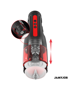 JAMYJOB - CIKLONO AUTOMATINIS VAGINOS MASTURBATORIUS SU 10 SUKIMO IR STUMIMO REŽIMŲ 2