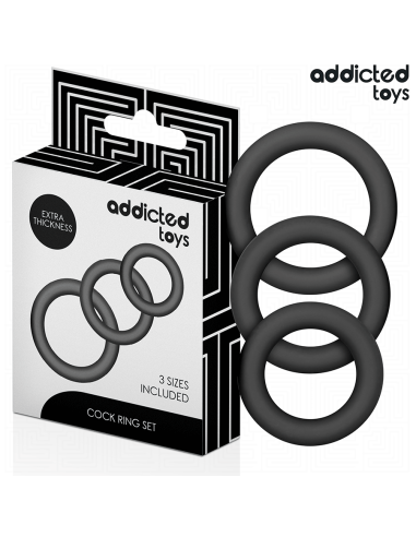 ADDICTED TOYS - SET OF SILICONE RINGS MODEL 1