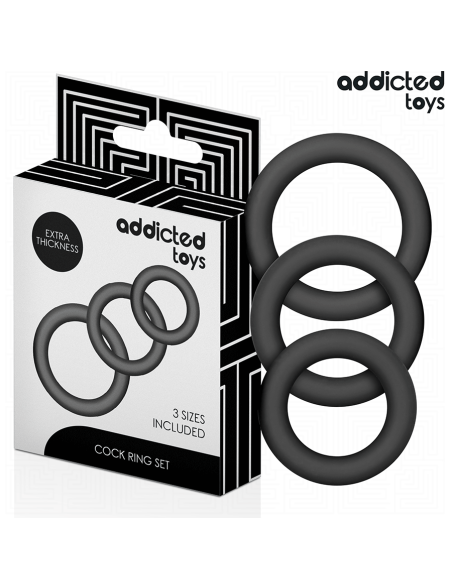ADDICTED TOYS - SET OF SILICONE RINGS MODEL 1