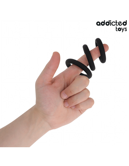ADDICTED TOYS - SILIKONINIŲ ŽIEDŲ RINKINYS, 1 MODELIS