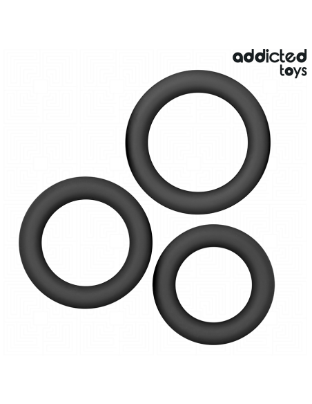 ADDICTED TOYS - SET OF SILICONE RINGS MODEL 1