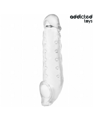 ADDICTED TOYS - TRANSPARENT PENIS EXTENSON SIZE S 23 CM