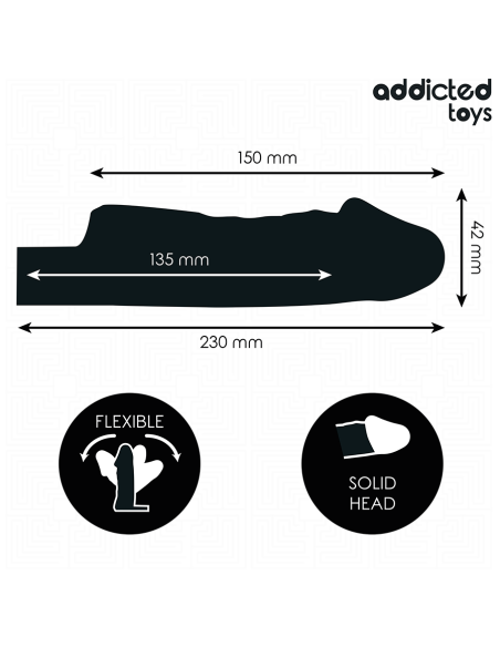 ADDICTED TOYS – PERSKAIDRUS VARPOS ILGINIMO ĮRANKIS, S DYDIS, 23 CM
