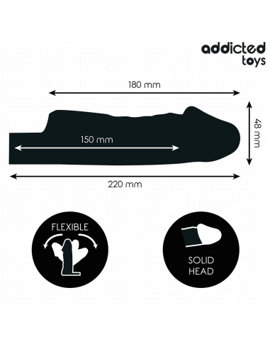 ADDICTED TOYS - TRANSPARENT PENIS EXTENSON 27 CM