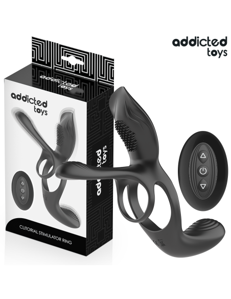 ADDICTED TOYS - DOUBLE PENIS RING WITH CLITORAL STIMULATOR