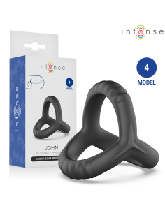 INTENSE - JOHN ADJUSTABLE TRIPLE PENIS RING MODEL 4