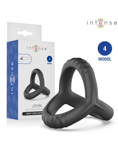 INTENSE - JOHN ADJUSTABLE TRIPLE PENIS RING MODEL 4
