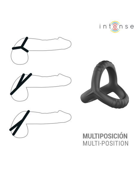 INTENSE - JOHN ADJUSTABLE TRIPLE PENIS RING MODEL 4