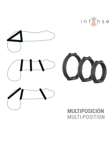 INTENSE - PETER SET OF 3 PENIS RINGS MODEL 9