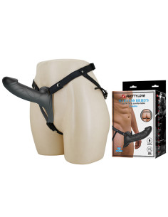 PRETTY LOVE - LANDON BLACK VIBRATING STRAP-ON 2
