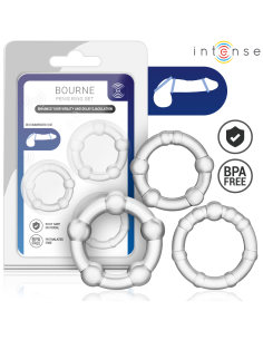 INTENSE - BOURNE SET OF 3 PENIS RING