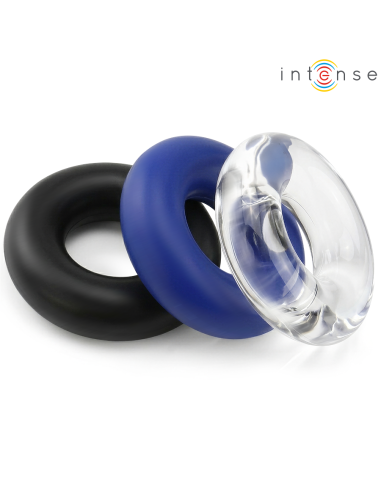 INTENSE - WICK SET OF 3 PENIS RINGS VARIOUS COLORS