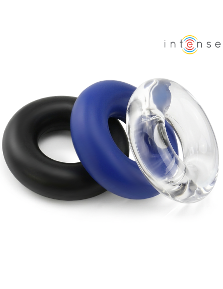 INTENSE - WICK SET OF 3 PENIS RINGS VARIOUS COLORS