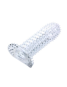 BAILE - PENIS SHEATH WITH TRANSPARENT STIMULATING POINTS 14 CM 2