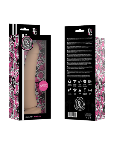 DELTA CLUB - ŽAISLAI NATŪRALUS DILDO MEDICININIS SILIKONINIS 20 CM -O- 4 CM