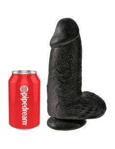 KING COCK - APSULA REALISTIŠKA VARPA 23 CM JUODAS