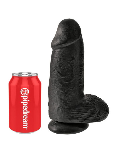 KING COCK - APSULA REALISTIŠKA VARPA 23 CM JUODAS