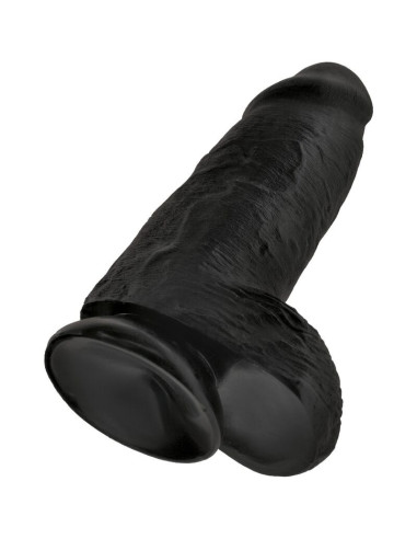 KING COCK - APSULA REALISTIŠKA VARPA 23 CM JUODAS