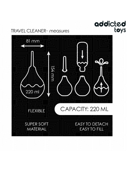 ADDICTED TOYS - KELIONINIS ANALINIS VALIKLIS, L DYDIS, 220 ML