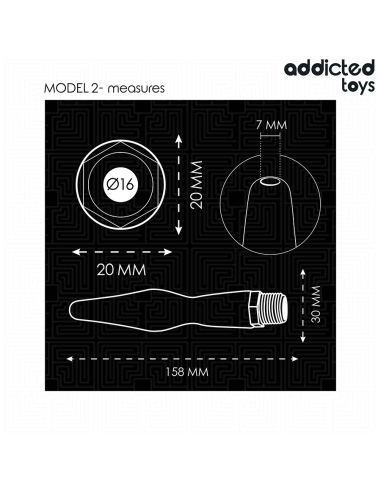 ADDICTED TOYS - ANALINIS VALIKLIS SU UNIVERSALIU ADAPTERIU, MODELIS 2