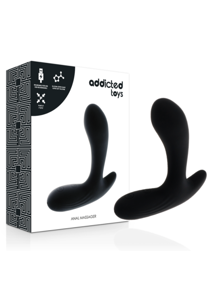 ADDICTED TOYS - ANALINIS MASAŽUOTUVAS JUODA VIBRACIJA
