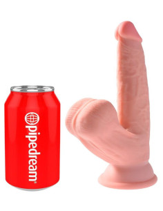 KING COCK - PLUS 3D DILDO SWINGING BALLS 12.7 CM
