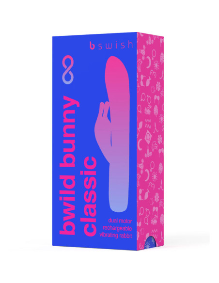 B SWISH - BWILD BUNNY INFINITE CLASSIC RECHARGEABLE VIBRATOR BLUE SILICONE